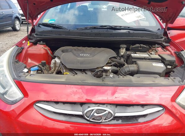 KMHCT4AE4GU093660 2016 HYUNDAI ACCENT Red უკანა ხედი