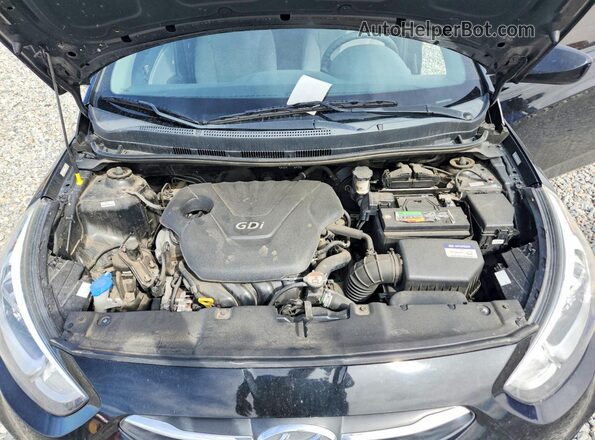KMHCT4AE4GU973189 2016 HYUNDAI ACCENT Black Rear interior view