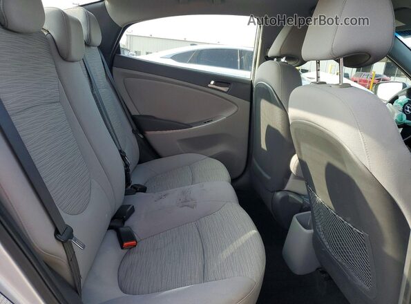 KMHCT4AE4HU297604 2017 HYUNDAI ACCENT Silver Вид задніх сидінь