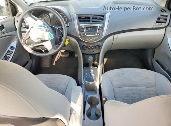 KMHCT4AE4HU297604 2017 HYUNDAI ACCENT Silver Вид панелі приладів