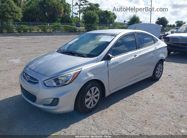 KMHCT4AE4HU320623 2017 HYUNDAI ACCENT Silver Передня ліва чверть