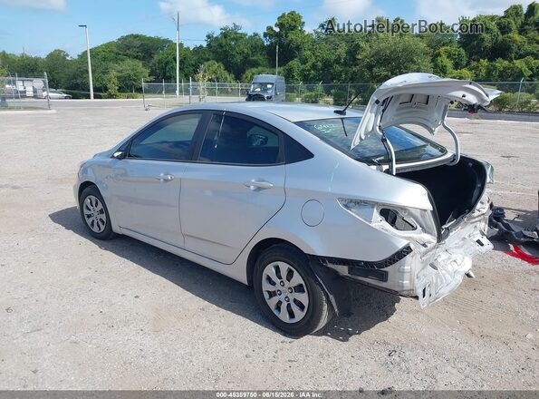 KMHCT4AE4HU320623 2017 HYUNDAI ACCENT Silver Задня ліва чверть