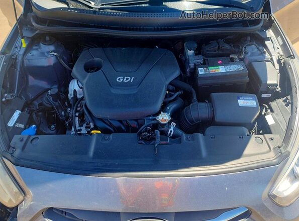 KMHCT4AE5GU037615 2016 HYUNDAI ACCENT Gray 