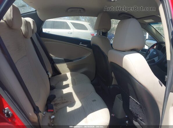 KMHCT4AE5GU051224 2016 HYUNDAI ACCENT Red VIN կոդի պիտակի տեսք