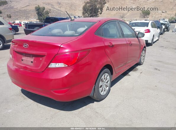 KMHCT4AE5GU051224 2016 HYUNDAI ACCENT Red Հետևի աջ