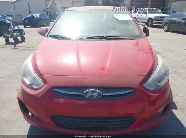 KMHCT4AE5GU051224 2016 HYUNDAI ACCENT Red Դիմացի տեսք