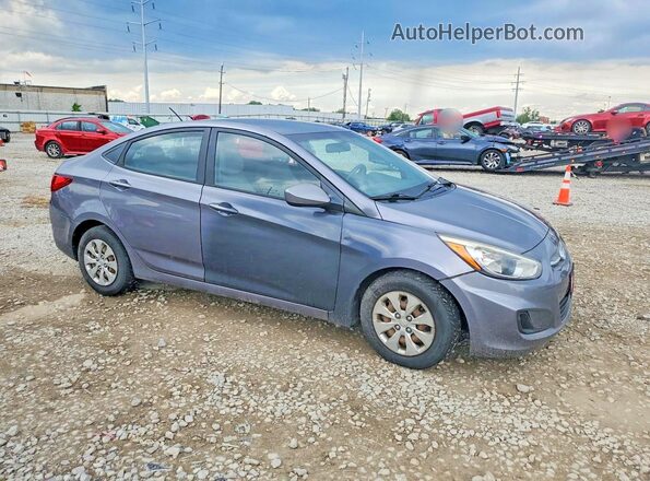 KMHCT4AE5GU051787 2016 HYUNDAI ACCENT Gray 