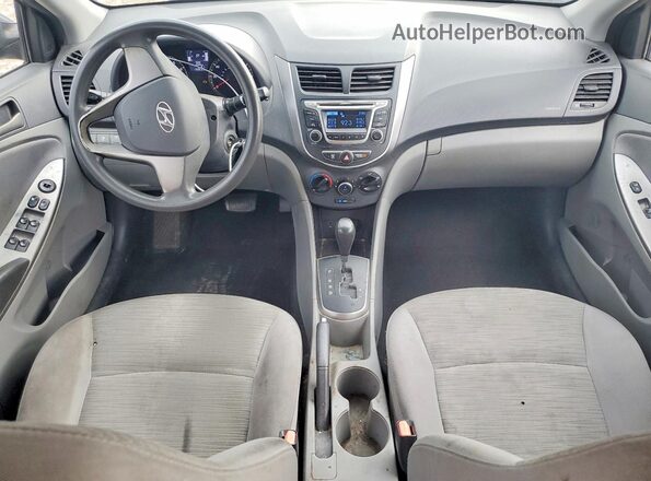 KMHCT4AE5GU051787 2016 HYUNDAI ACCENT Gray 
