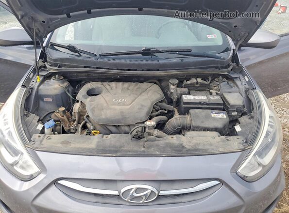 KMHCT4AE5GU051787 2016 HYUNDAI ACCENT Gray 