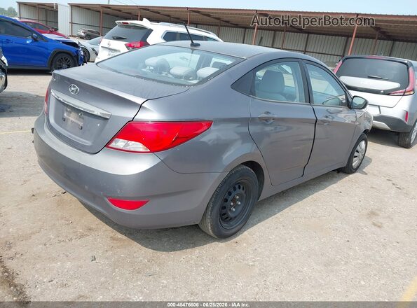 KMHCT4AE5GU082909 2016 HYUNDAI ACCENT Gray Հետևի աջ