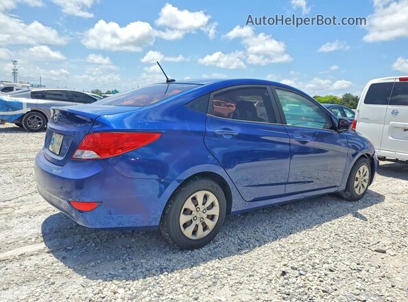 KMHCT4AE5HU249903 2017 HYUNDAI ACCENT Blue Задня права чверть
