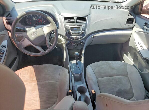 KMHCT4AE5HU249903 2017 HYUNDAI ACCENT Blue Вид панелі приладів
