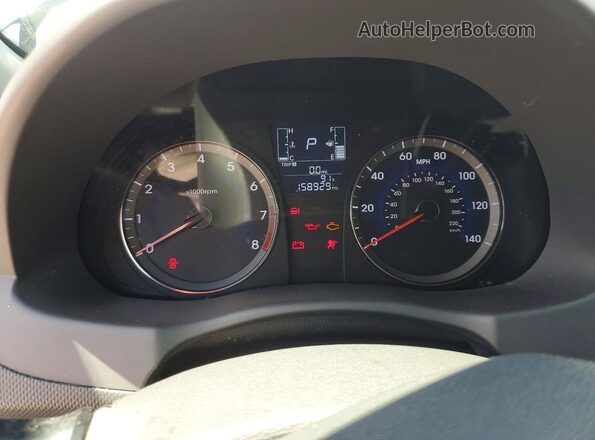 KMHCT4AE5HU249903 2017 HYUNDAI ACCENT Blue Вид щитка приладів