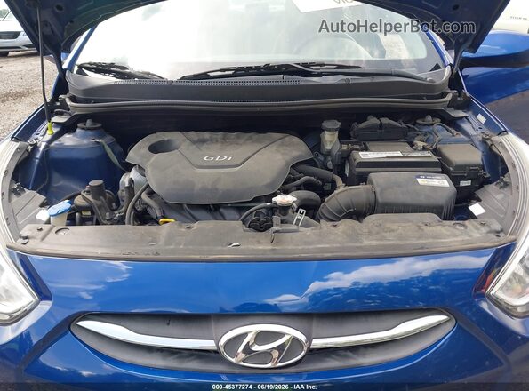 KMHCT4AE5HU251828 2017 HYUNDAI ACCENT Blue Widok z tyłu