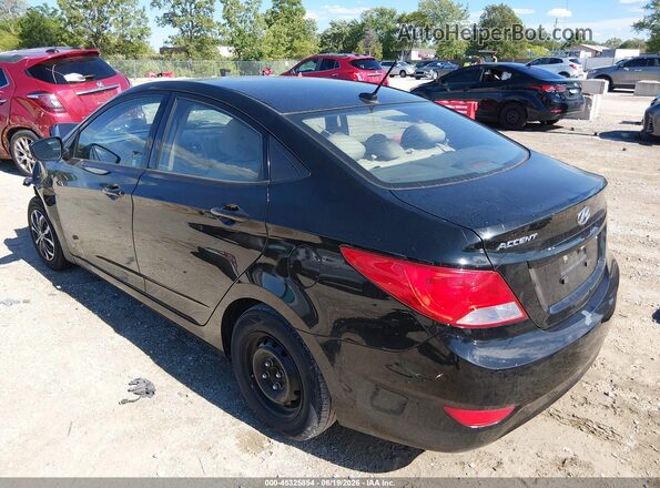 KMHCT4AE5HU320341 2017 HYUNDAI ACCENT Black Հետևի ձախ