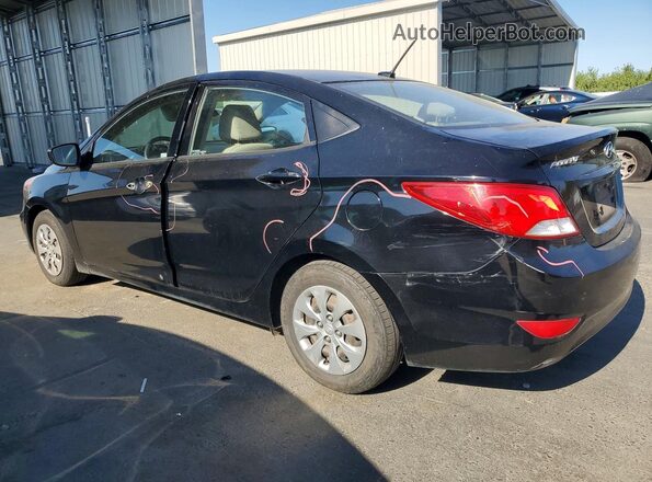 KMHCT4AE5HU340184 2017 HYUNDAI ACCENT Black უკანა მარცხენა