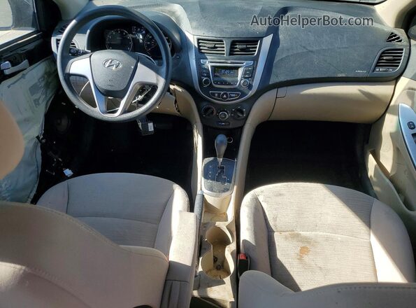 KMHCT4AE5HU340184 2017 HYUNDAI ACCENT Black წინა პანელის ხედი