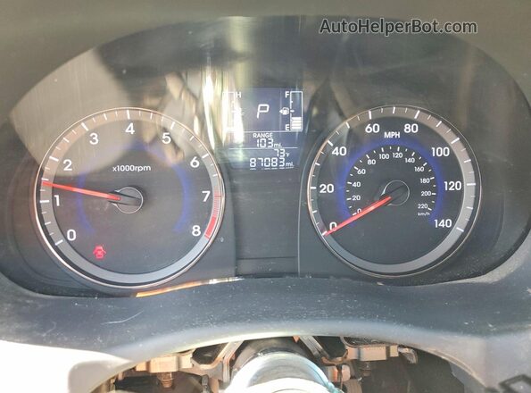KMHCT4AE5HU340184 2017 HYUNDAI ACCENT Black ხელსაწყოთა პანელის ხედი