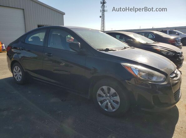 KMHCT4AE5HU340184 2017 HYUNDAI ACCENT Black წინა მარჯვენა