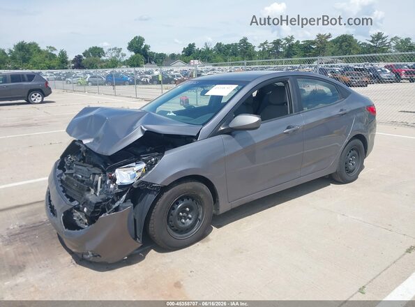 KMHCT4AE6GU063222 2016 HYUNDAI ACCENT Серый Передняя левая четверть