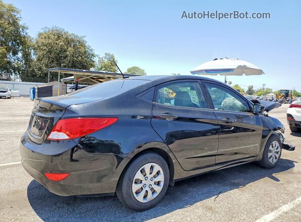 KMHCT4AE6GU085401 2016 HYUNDAI ACCENT Black უკანა მარჯვენა