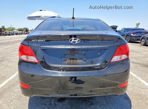KMHCT4AE6GU085401 2016 HYUNDAI ACCENT Black უკანა ხედი