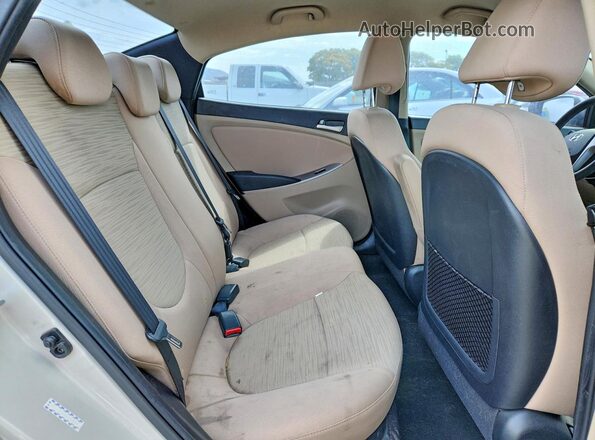 KMHCT4AE6GU090839 2016 HYUNDAI ACCENT Белый Вид задних сидений