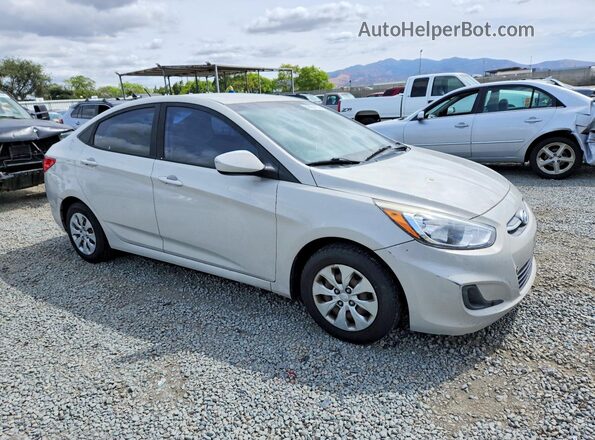 KMHCT4AE6GU090839 2016 HYUNDAI ACCENT Белый Передняя правая четверть