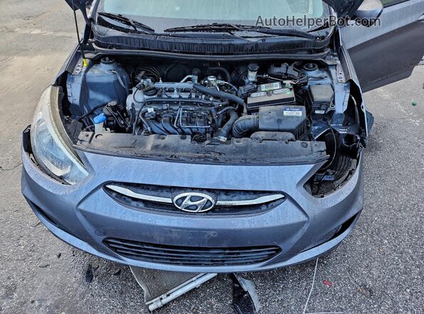 KMHCT4AE6GU948469 2016 HYUNDAI ACCENT Серый Вид задней части салона