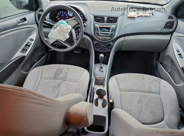 KMHCT4AE6GU948469 2016 HYUNDAI ACCENT Серый Вид панели приборов