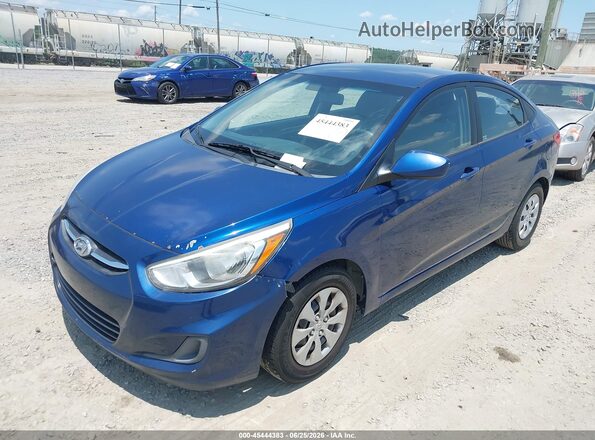 KMHCT4AE6GU968916 2016 HYUNDAI ACCENT Blue Դիմացի տեսք