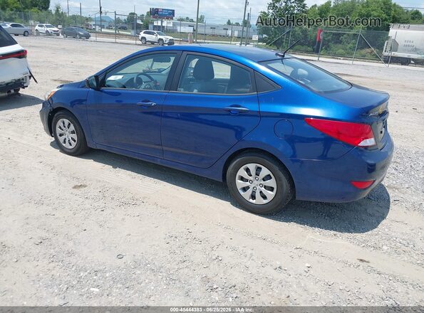 KMHCT4AE6GU968916 2016 HYUNDAI ACCENT Blue Հետևի ձախ