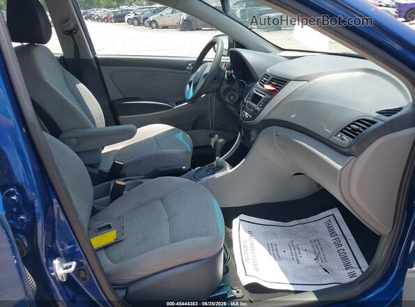 KMHCT4AE6GU968916 2016 HYUNDAI ACCENT Blue Սալոնի դիմացի տեսք