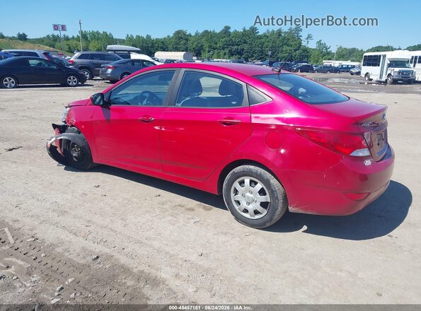 KMHCT4AE6HU308487 2017 HYUNDAI ACCENT Red Задня ліва чверть