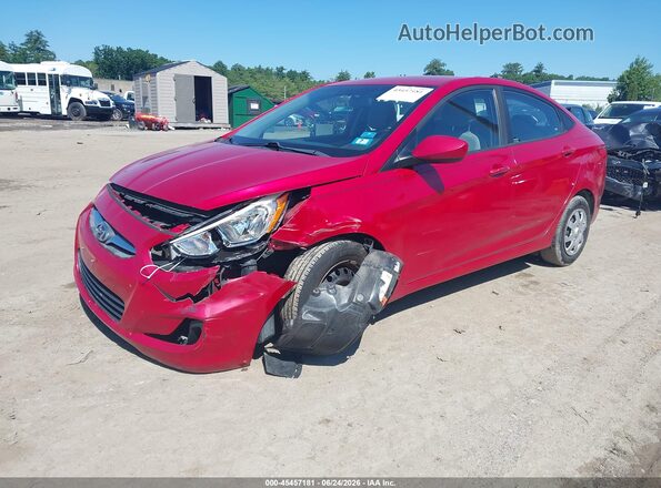 KMHCT4AE6HU308487 2017 HYUNDAI ACCENT Red Передня ліва чверть