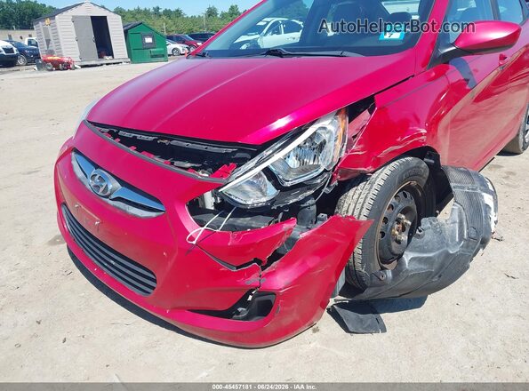 KMHCT4AE6HU308487 2017 HYUNDAI ACCENT Red Вид спереду