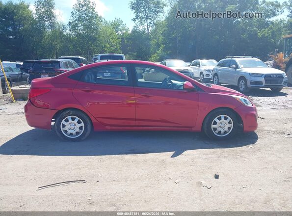 KMHCT4AE6HU308487 2017 HYUNDAI ACCENT Red Вид задньої частини салону