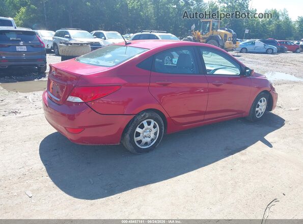 KMHCT4AE6HU308487 2017 HYUNDAI ACCENT Red Задня права чверть