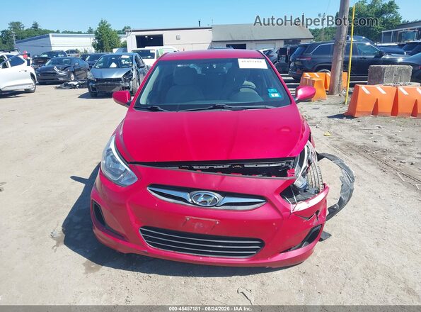 KMHCT4AE6HU308487 2017 HYUNDAI ACCENT Red Вид щитка приладів