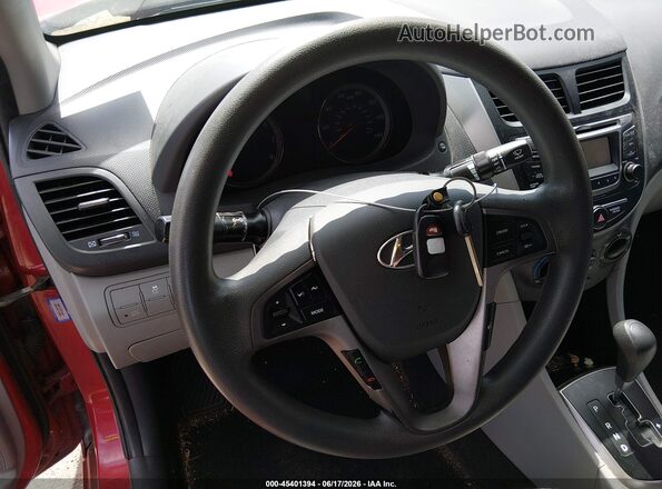 KMHCT4AE6HU347385 2017 HYUNDAI ACCENT Red Dashboard view