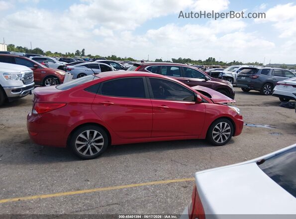 KMHCT4AE6HU347385 2017 HYUNDAI ACCENT Red Rear interior view