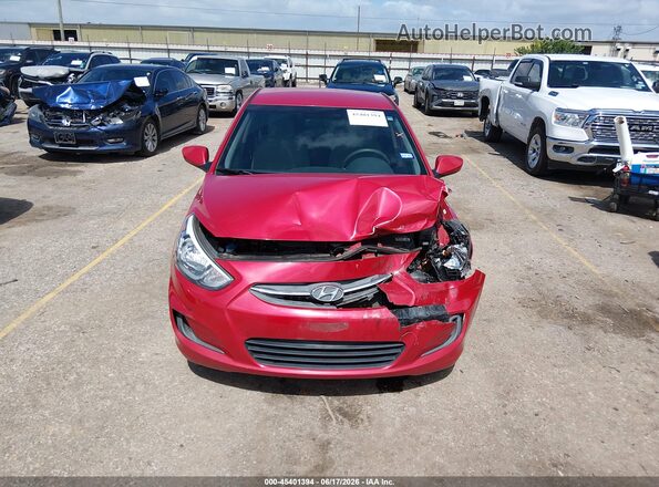 KMHCT4AE6HU347385 2017 HYUNDAI ACCENT Red Instrument cluster view