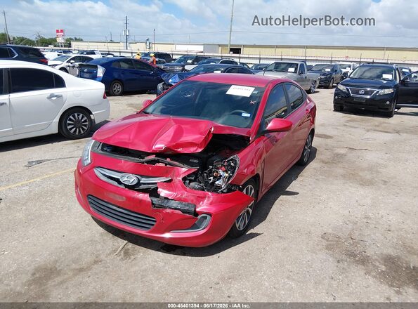 KMHCT4AE6HU347385 2017 HYUNDAI ACCENT Red Front view