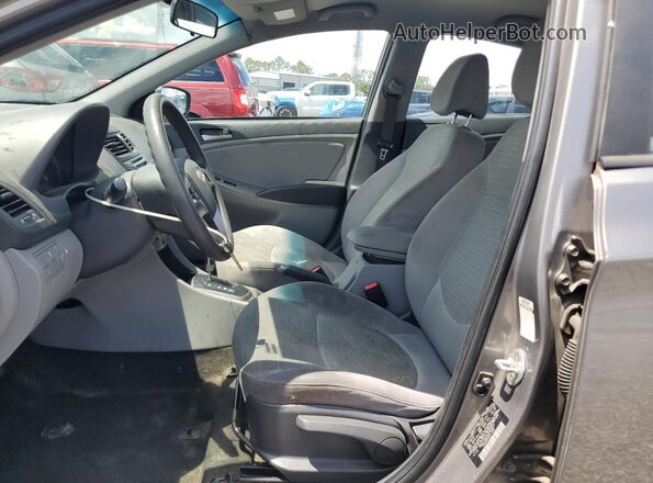 KMHCT4AE6HU364977 2017 HYUNDAI ACCENT Gray Вид салону спереду