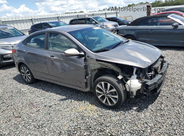 KMHCT4AE6HU364977 2017 HYUNDAI ACCENT Gray Передня права чверть