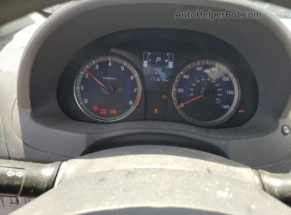 KMHCT4AE6HU364977 2017 HYUNDAI ACCENT Gray Вид щитка приладів