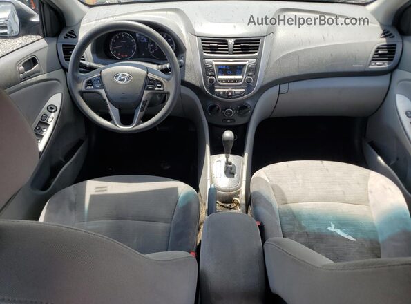 KMHCT4AE6HU364977 2017 HYUNDAI ACCENT Gray Вид панелі приладів