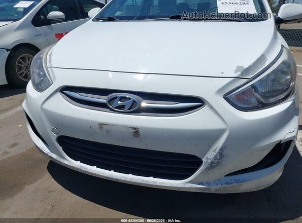 KMHCT4AE7GU043111 2016 HYUNDAI ACCENT White წინა ხედი
