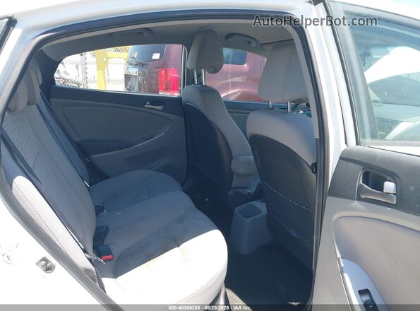 KMHCT4AE7GU043111 2016 HYUNDAI ACCENT White VIN კოდის სტიკერის ხედი