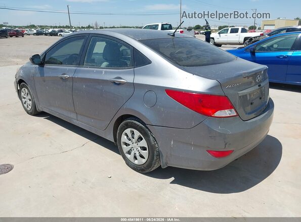 KMHCT4AE7GU053878 2016 HYUNDAI ACCENT Gray Trasero izquierdo